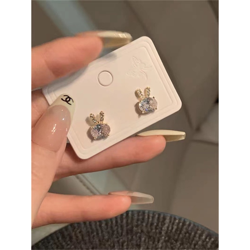 Bông Tai Đính Đá Zircon Thời Trang Cho Nữ