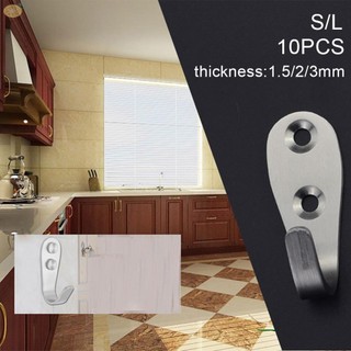 【VARSTR】Hook Single hook Solid Stainless Steel 10PCS Creative Hanger Heavy Duty