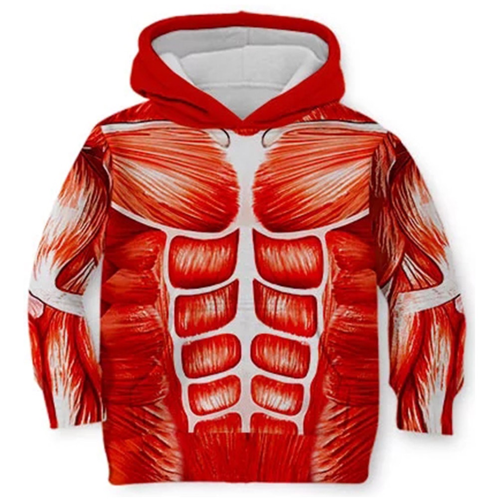 Áo Hoodie In Họa Tiết Anime Attack On Titan 3D Dành Cho Bé