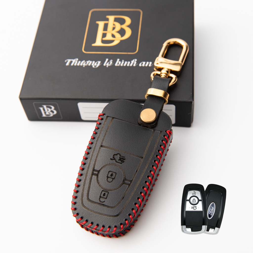 Bao da chìa khóa ô tô xe hơi BB ford everest, ranger wt 23chìa thông minh da thật bảo vệ chìa khóa chống xước chính hãng