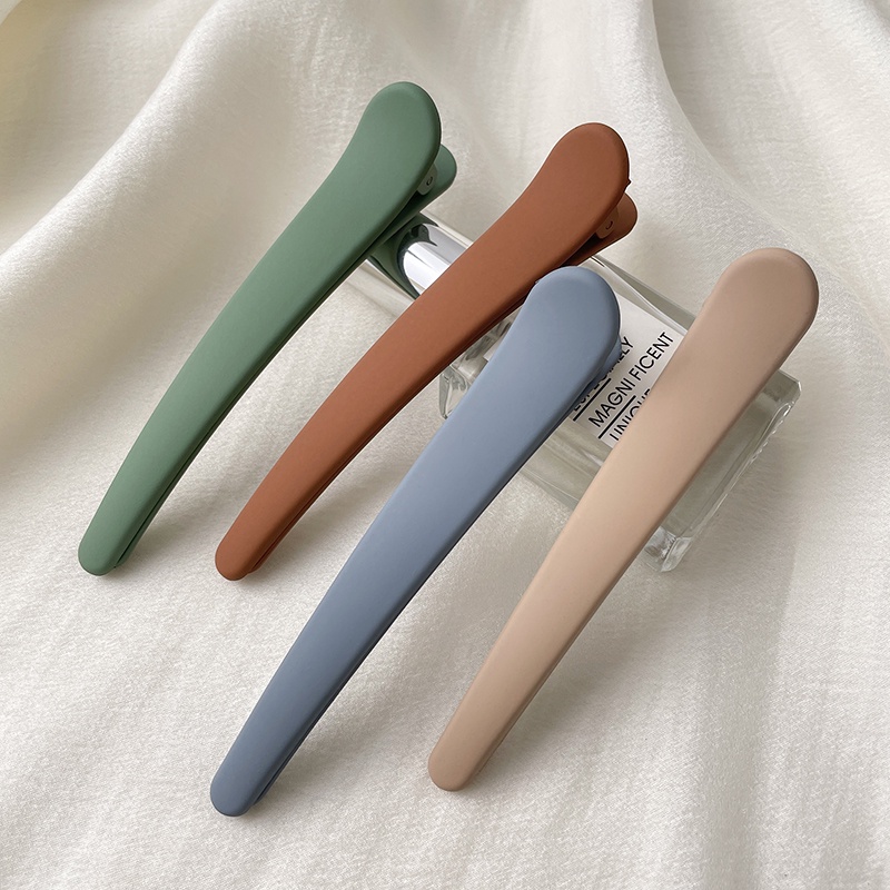 Kẹp Tóc Mỏ Vịt Nhiều Màu Sắc Cỡ Lớn Không Để Lại Dấu Vết Trang Điểm Làm Tóc