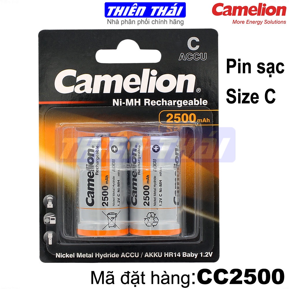 Pin đại sạc,pin trung sạc Camelion HR20,HR14,10000mAh,1.2V.pin bếp gas Âm,dùng cho Đèn Pin, đài radio.