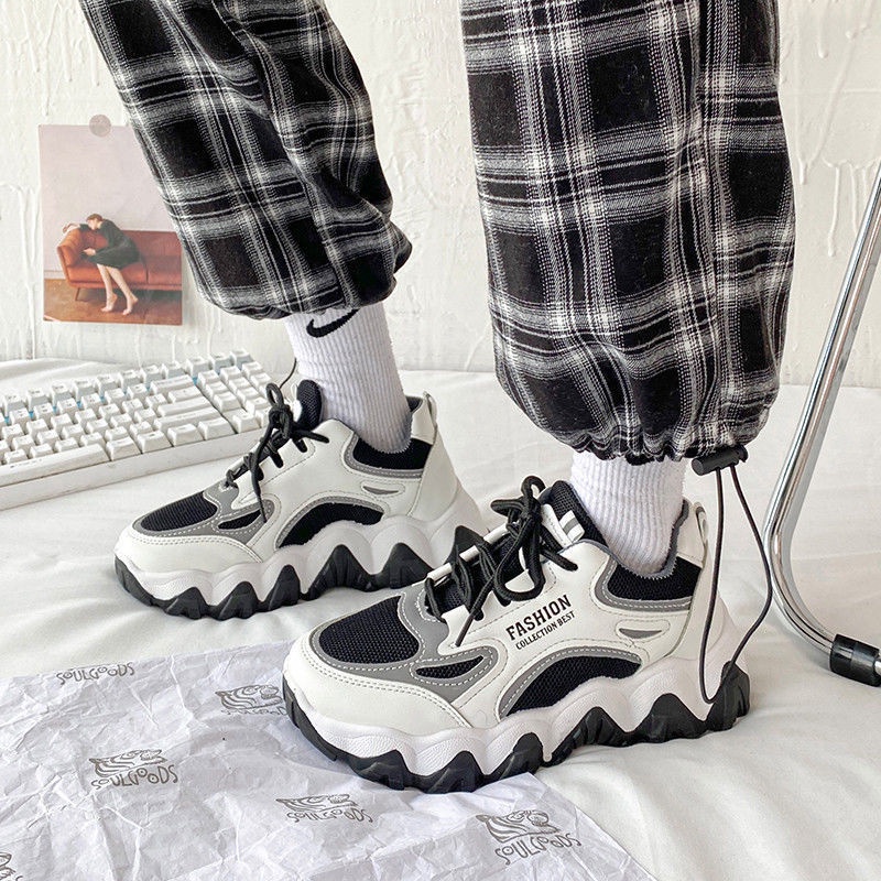 Giày Thể Thao Thoáng Khí Phong Cách Hàn Quốc Thời Trang Xuân Thu Mới Cho Nữ