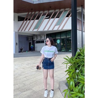 CHÂN VÁY BÒ XẺ DÁNG A