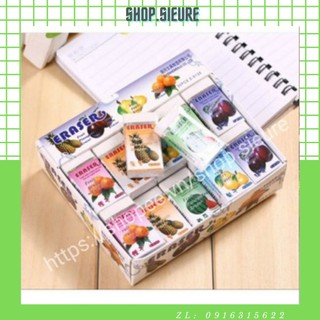 Tẩy hoa quả, tẩy bút chì (10 chiếc)