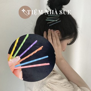 Set kẹp tóc nhiều màu Hàn Quốc 20 chiếc cặp tóc mái màu Pastel Sue79