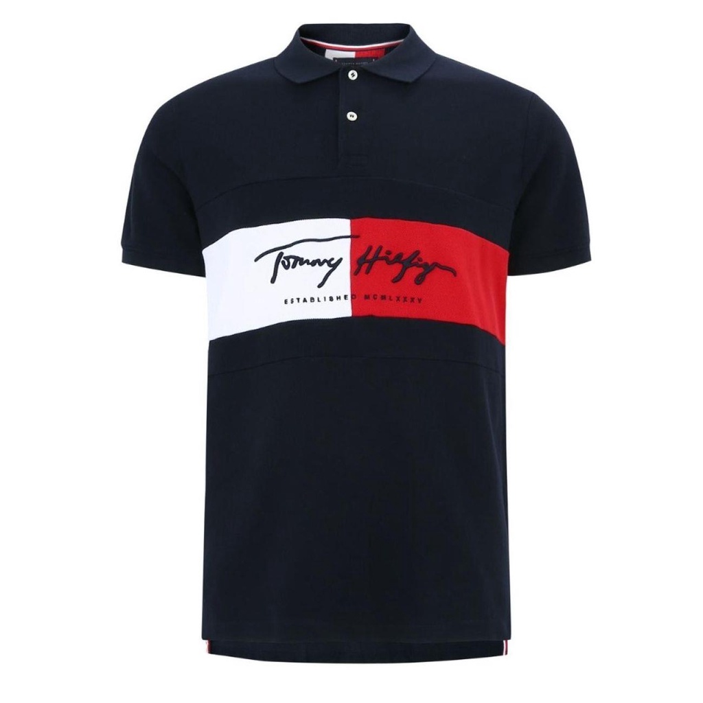 Áo polo Tommy Hilfiger Tay Ngắn Thời Trang Mùa Hè Cho Nam