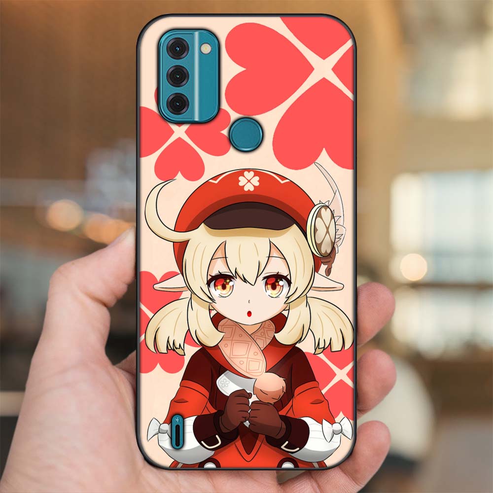 Ốp lưng Nokia C31 viền đen in hình Klee Genshin Impact