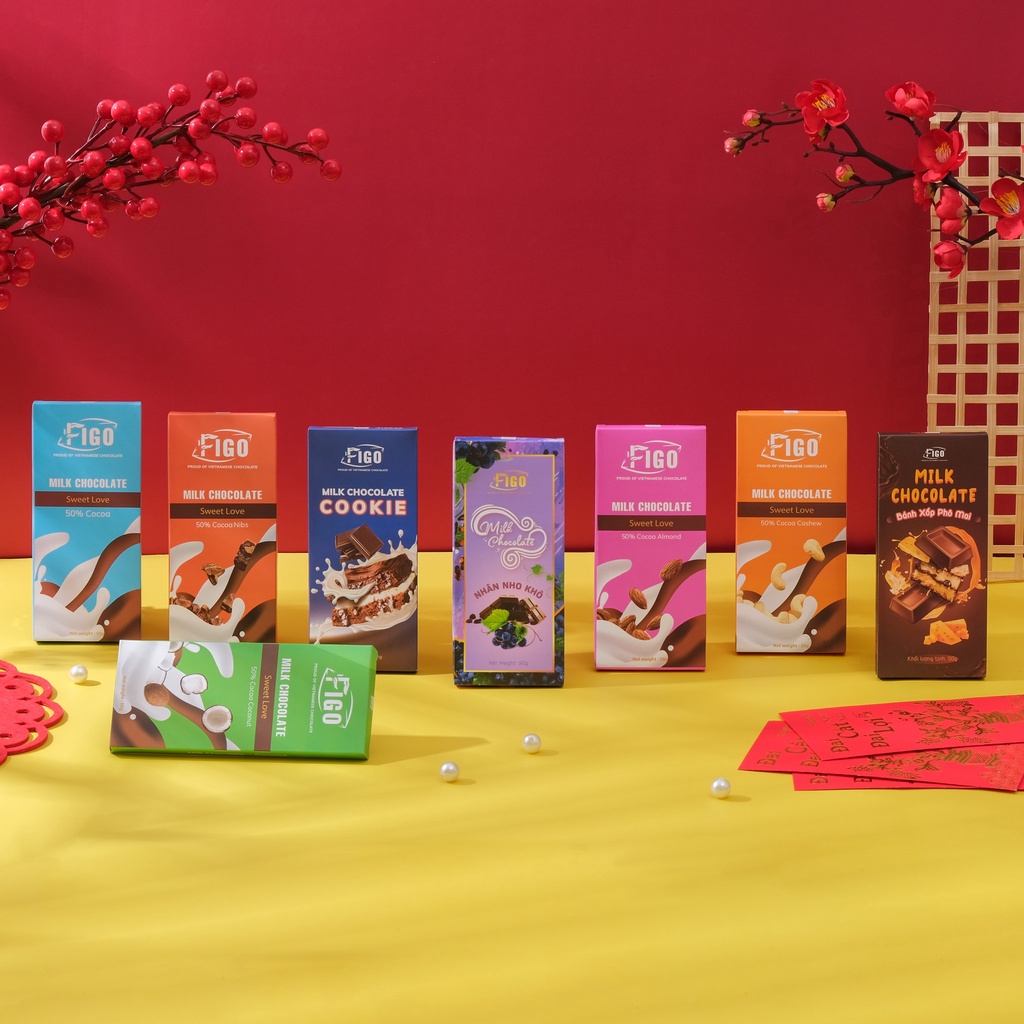 [HOẢ TỐC] Set quà tặng tự chọn Chocolate Figo 5 hộp/10 hộp tặng người thân siêu ngon