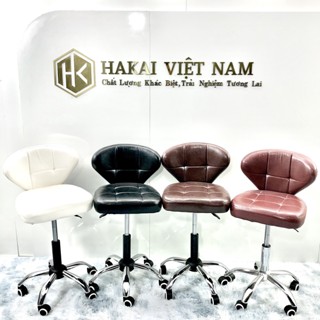 ghế xoay tựa lưng spa chính hãng Hakai Việt Nam dòng cao cấp đệm dày 8cm da PU cao cấp dày hơn hàng trên thị trường