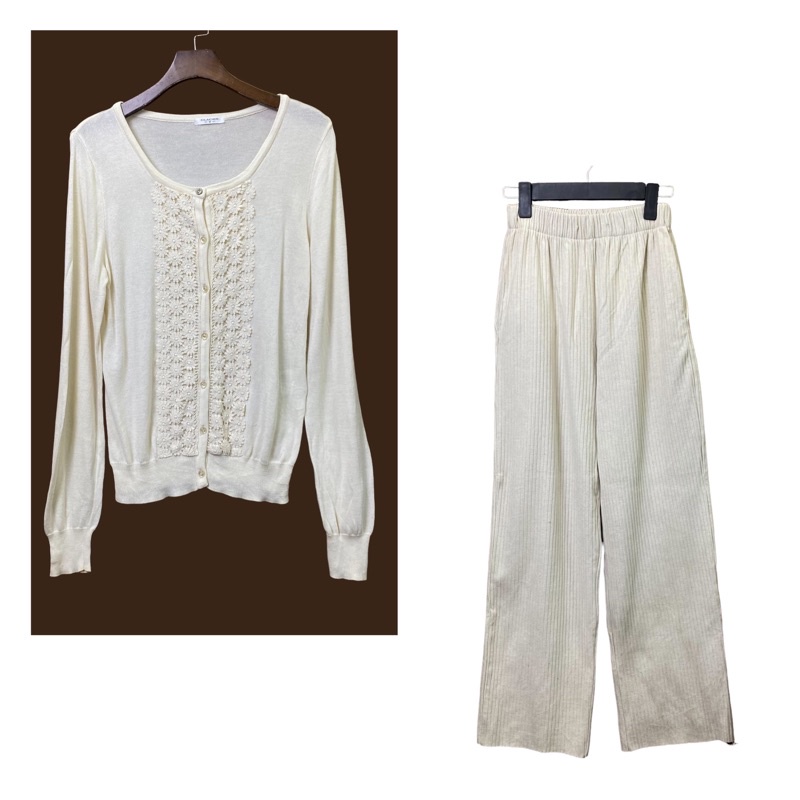 Áo khoác cardigan len nữ vintage Nhật dài tay A401