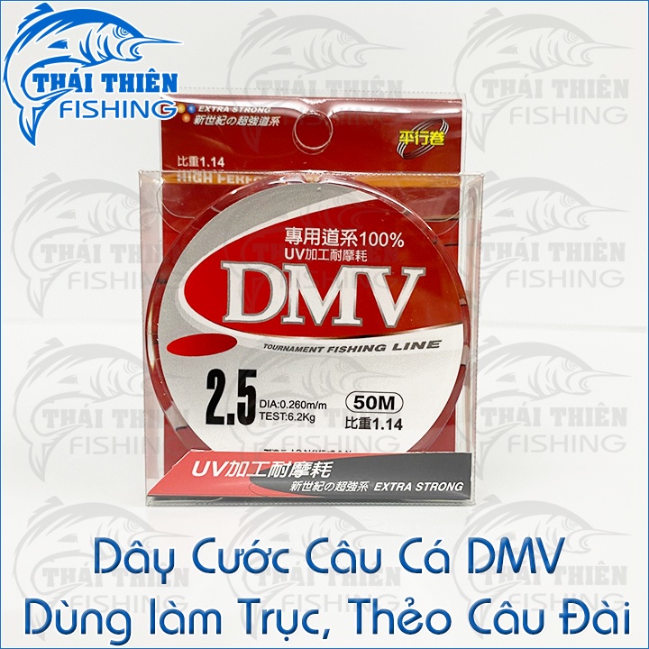 Dây Cước Câu Cá DMV Cuộn 50m Chuyên Dùng Làm Trục Câu Đài Săn Hàng