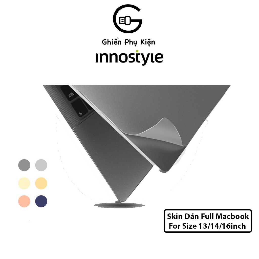 Skin Dán INNOSTYLE USA 3M 6IN1 Dành Cho Macbook Air/Pro M1/M2 13/14/16inch