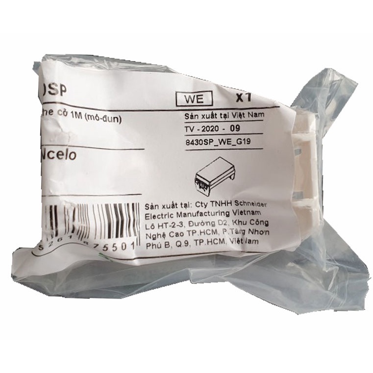 Nút che trơn Schneider 8430SP_WE_G19 - 8430SP_BZ_G19 màu Trắng - Đồng