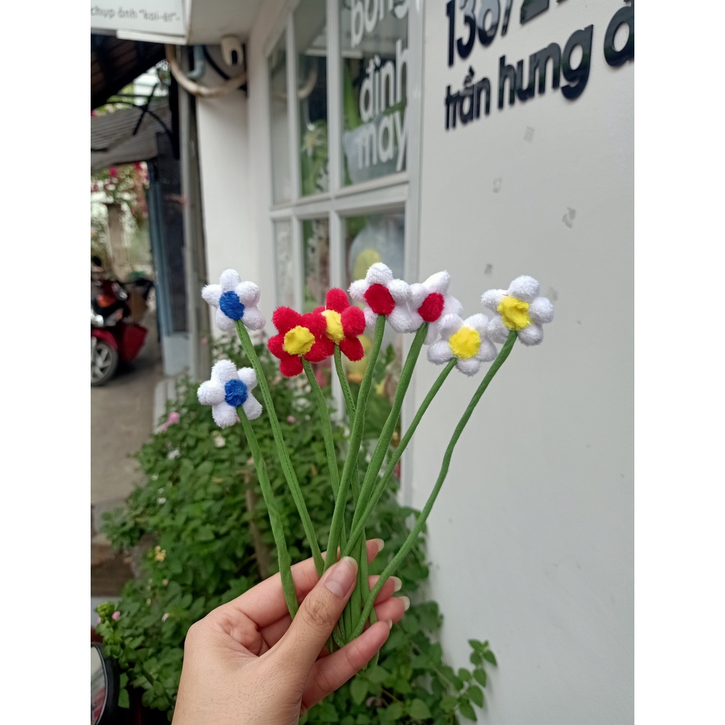 Hoa Nhí dễ thương, thân 15cm - gấu bông đình may
