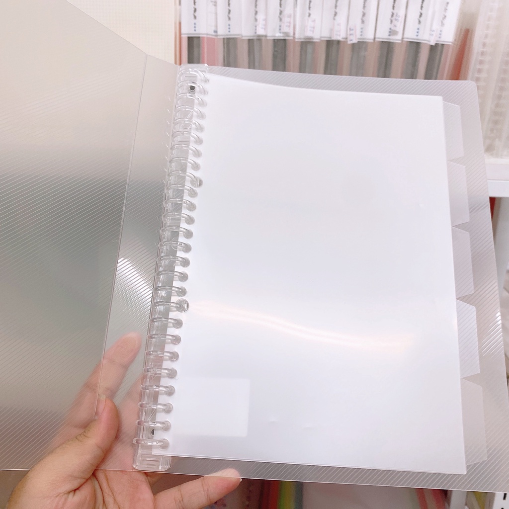 File Klong Còng Sắt 6 Chấu A5 / Còng Nhựa 26 Chấu B5