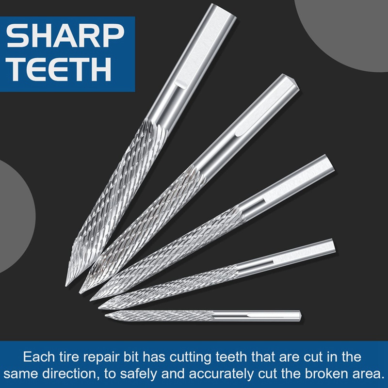 Set 5 Mũi Khoan Chuyên Dụng Sửa Chữa Bánh Xe