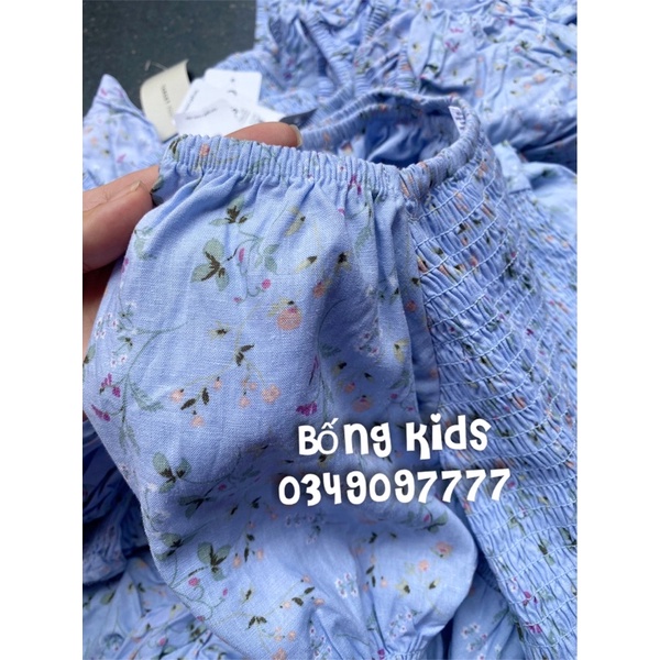 Váy Hè Smock Bé Gái Denim Hoa Nhí Target