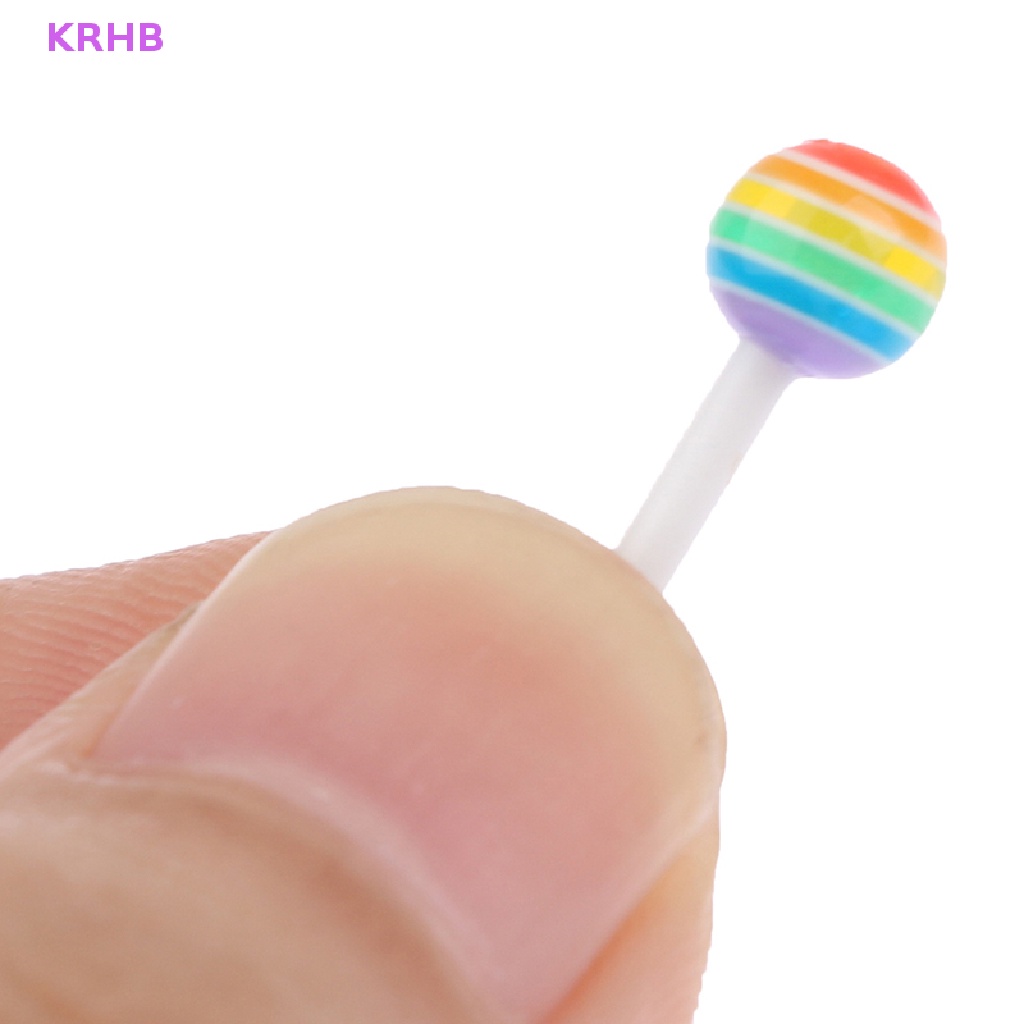 Set 30 Phụ Kiện Trang Trí Móng Tay 3D Hình Kẹo Mút Mini Xinh Xắn Mới