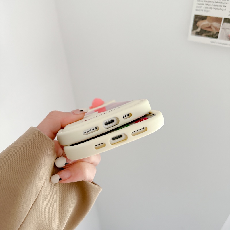 Ốp Điện Thoại Silicon Mềm Chống Sốc Chống Bụi Họa Tiết Sọc Vali In Hình Gấu Cho iPhone 11 12 Pro Max X XS XR XSMAX