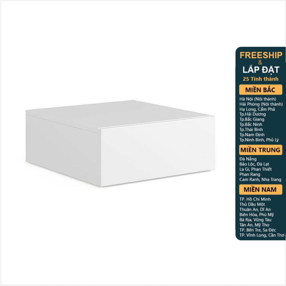 NOVA, Tủ đầu giường 1 ngăn kéo cở nhỏ DRA_030, 46x48x18cm, kệ đầu giường Scandi Home