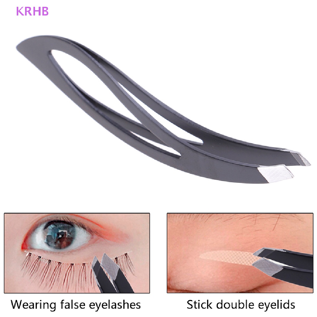 1 Nhíp Nhổ Lông Mày Bằng Thép Không Gỉ Mới