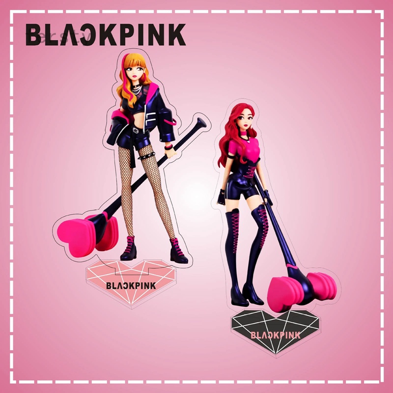 Mô Hình Nhân Vật BLACKPINK Bằng Acrylic Trong Suốt Dùng Trang Trí Bàn Làm Việc