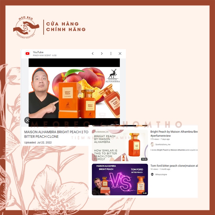 🐈𝒎𝒆𝒐𝒃𝒆𝒐𝒕𝒉𝒐𝒎𝒕𝒉𝒐🐈 nước hoa hương đào sang trọng 𝗕𝗿𝗶𝗴𝗵𝘁 𝗣𝗲𝗮𝗰𝗵 𝗗𝘂𝗯𝗮𝗶 𝗯𝗮̉𝗻 𝗱𝘂𝗽𝗲 𝗧𝗙 𝗕𝗶𝘁𝘁𝗲𝗿 𝗣𝗲𝗮𝗰𝗵 𝗺𝗶𝗻𝗶