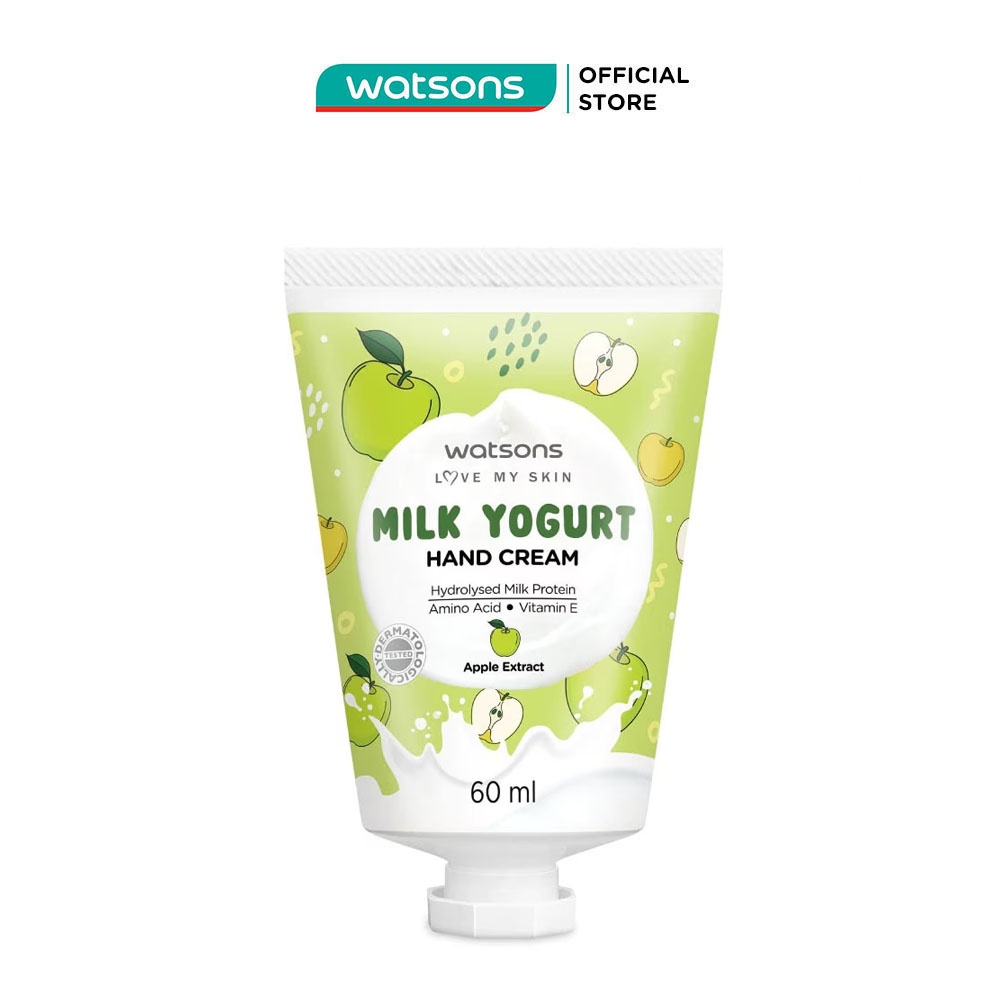 Kem Dưỡng Tay Watsons Milk Yogurt Hương Táo Hand Cream Apple Extract 60ml