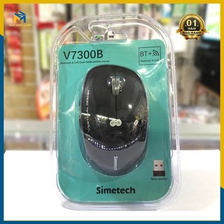 Chuột Bluetooth Simetech V7300B PIN sạc Type C chính hãng