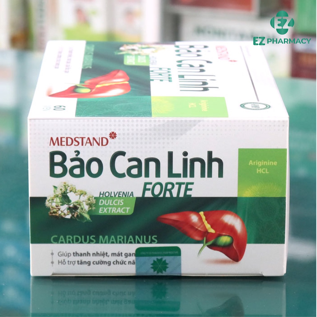 BẢO CAN LINH FORTE - Hỗ trợ tăng cường chức năng gan, giúp thanh nhiệt, mát gan, giải độc gan Hộp 60 viên- EZ Pharmacy