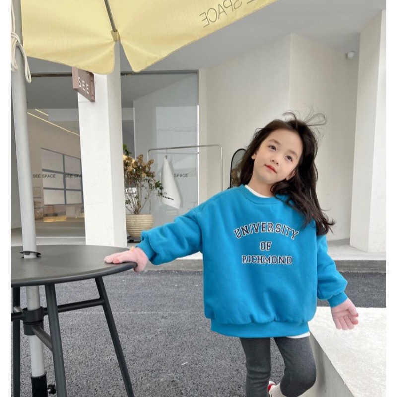 Quần Legging Vải Lông Màu Trơn Co Giãn Thời Trang Mùa Đông Mới Cho Bé Gái
