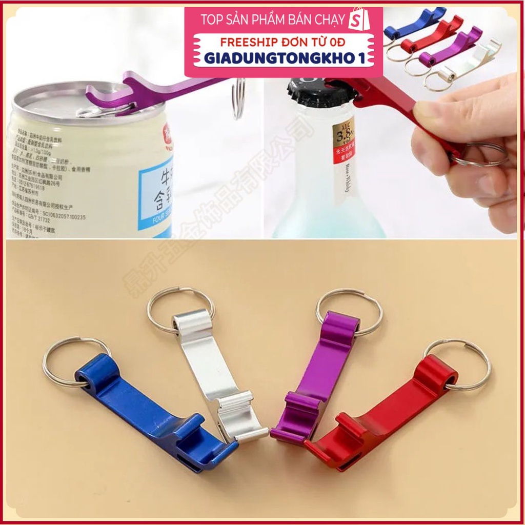 PVN41998 Dụng cụ khui nắp lon bia bằng hợp kim nhôm gắn móc khóa tiện dụng Giá Rẻ
