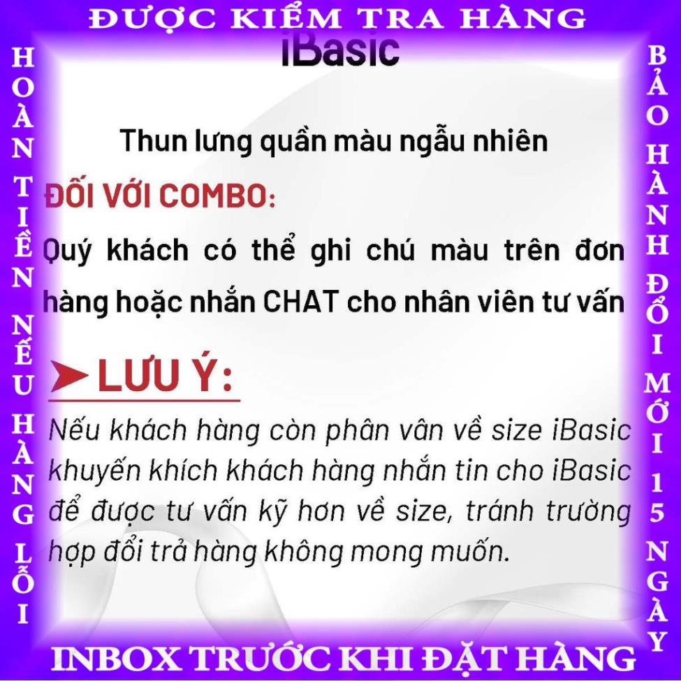 Combo 3 quần lót nam trunk iBasic PANM078 hanthanh