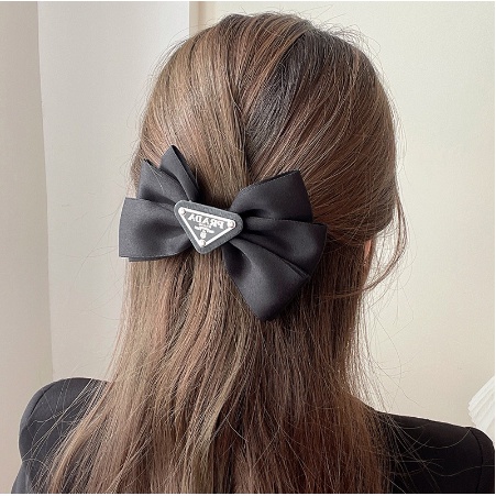 GETNOIVAS Kẹp Tóc Hình Nơ In Chữ P Phong Cách Hàn Quốc Thời Trang Cho Nữ