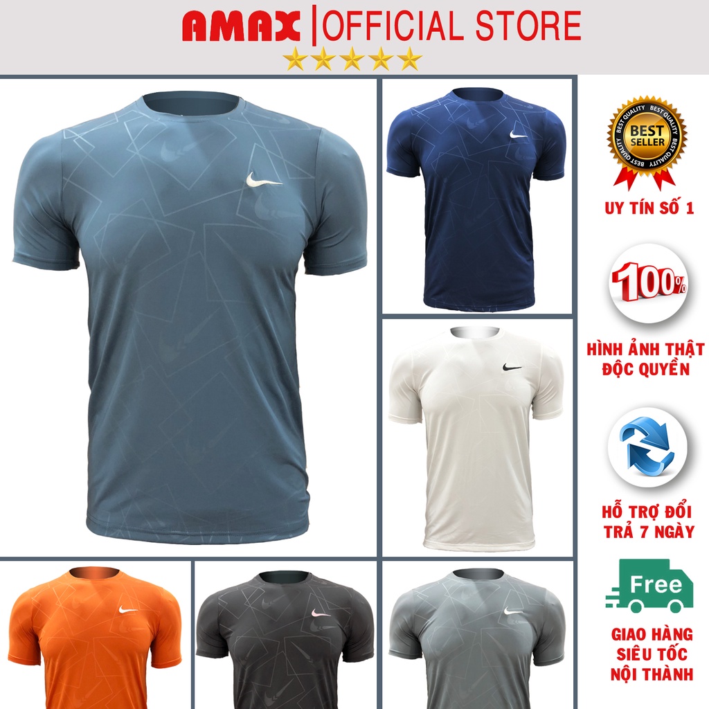 Áo thun nam cổ tròn tay ngắn vải thun lạnh cao cấp Ni.ke áo phông thể thao nam đẹp có size lớn big size cho người mập