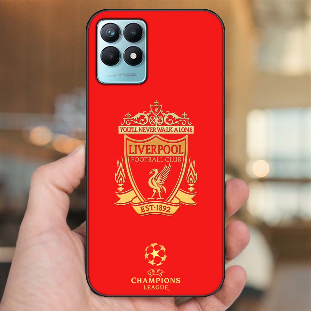 Ốp lưng Realme Narzo 50 viền đen in hình Liverpool FC