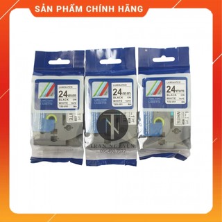 Nhãn in brother tz2-251 - đen nền trắng 24mm x 8m