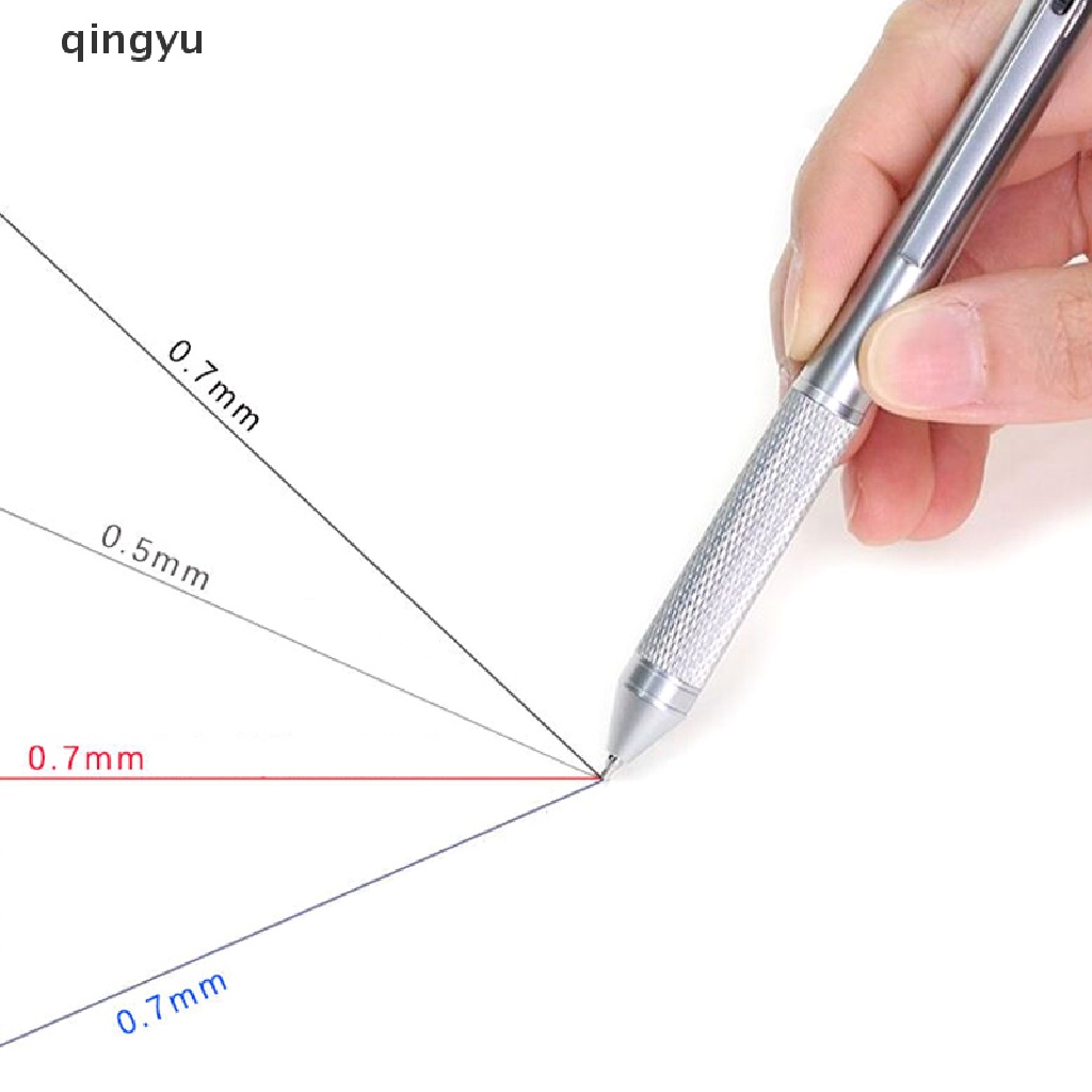 Bút Bi Kim Loại 3 Màu 4 Trong 1 Tự Động Dành Cho Học Sinh / Văn Phòng
