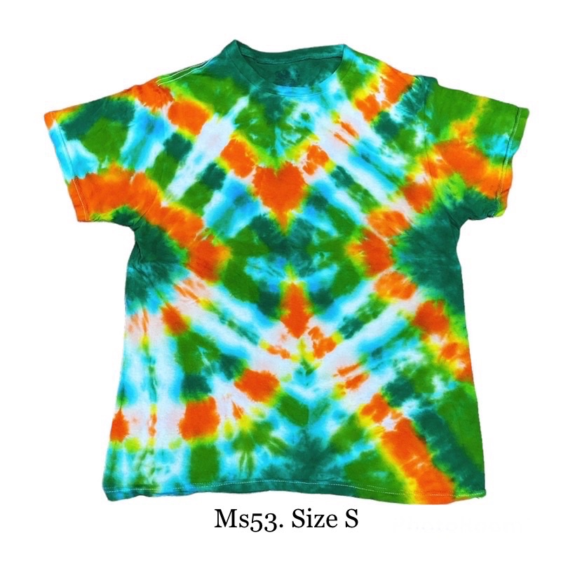 Áo thun thun loang tie dye cầu vòng p3