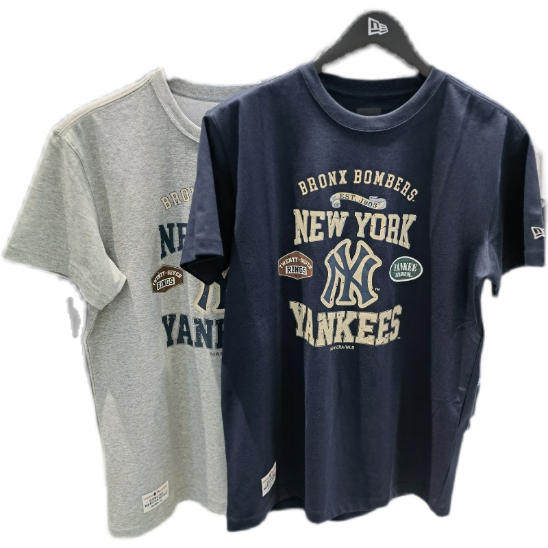 MLB Áo Thun Ngắn Tay In Chữ Thời Trang Mùa Hè Phong Cách Retro