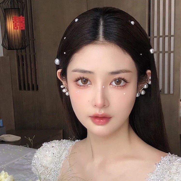 Bông Tai Đính Ngọc Trai Thời Trang Hàn Quốc Dành Cho Nữ