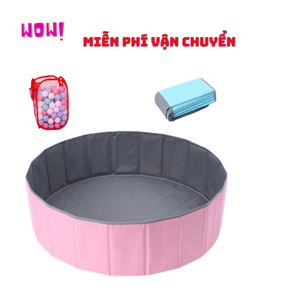 Bể bóng cho bé bằng vải cao cấp cho bé, bể bóng gấp gọn bằng vải bé trai, BÉ GÁI