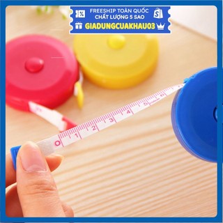 Thước dây cuộn rút có thể thu gọn tự động bằng nút bấm 150cm/60 Inch
