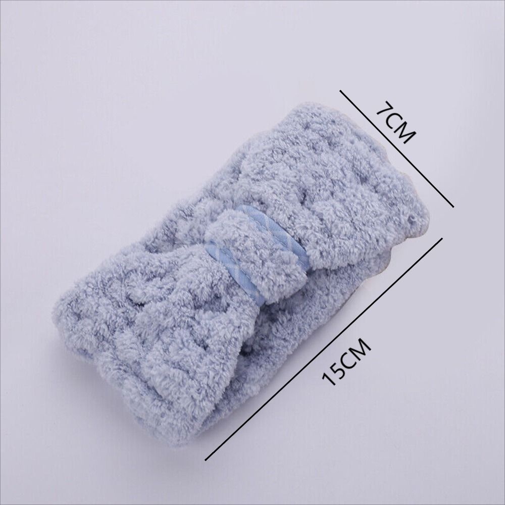 Băng Đô Cài Tóc Thể Thao Thấm Hút Nước Co Giãn Bằng Vải Lông Cừu San Hô Cho Nữ