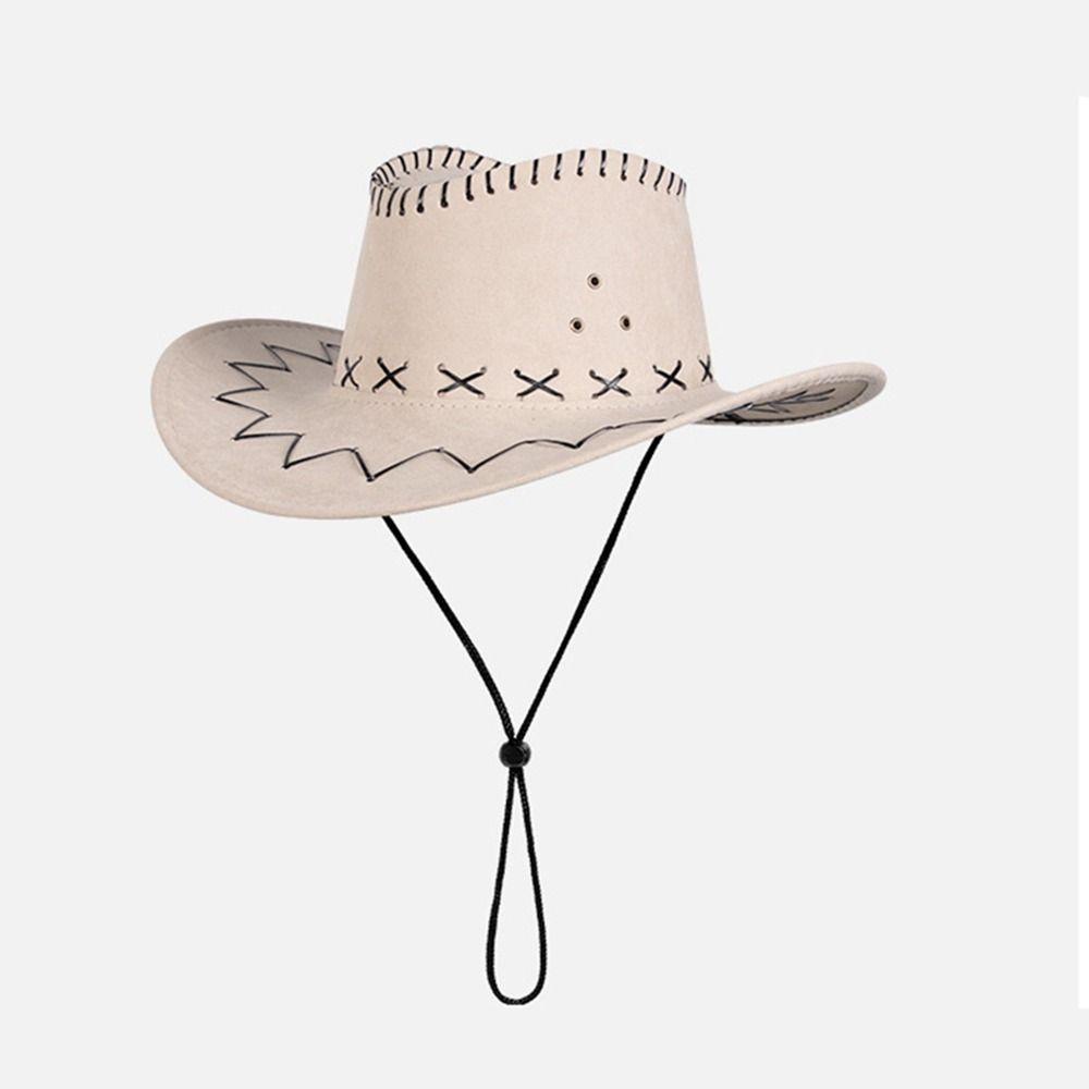 IVORY Mũ Cao Bồi Chống Nắng Ngoài Trời Phong Cách Cao Bồi Phương Tây Cho Nam Và Nữ