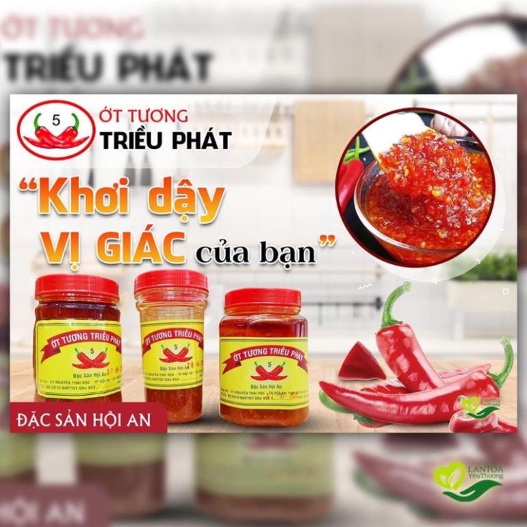 Tương ớt Hội An, hương thơm độc đáo của quê nhà.Đặc biệt thơm ngon khi ăn kèm với Cơm gà Hội An, Phở, Lẩu, Mỳ Quảng,