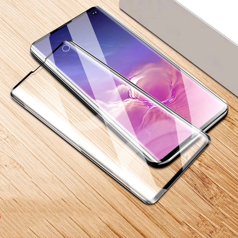 Kính Cường Lực Viền Cong 3D Bảo Vệ Toàn Màn Hình Cho Samsung Galaxy S10 5G S20 Ultra Galaxy S20 S10 Plus