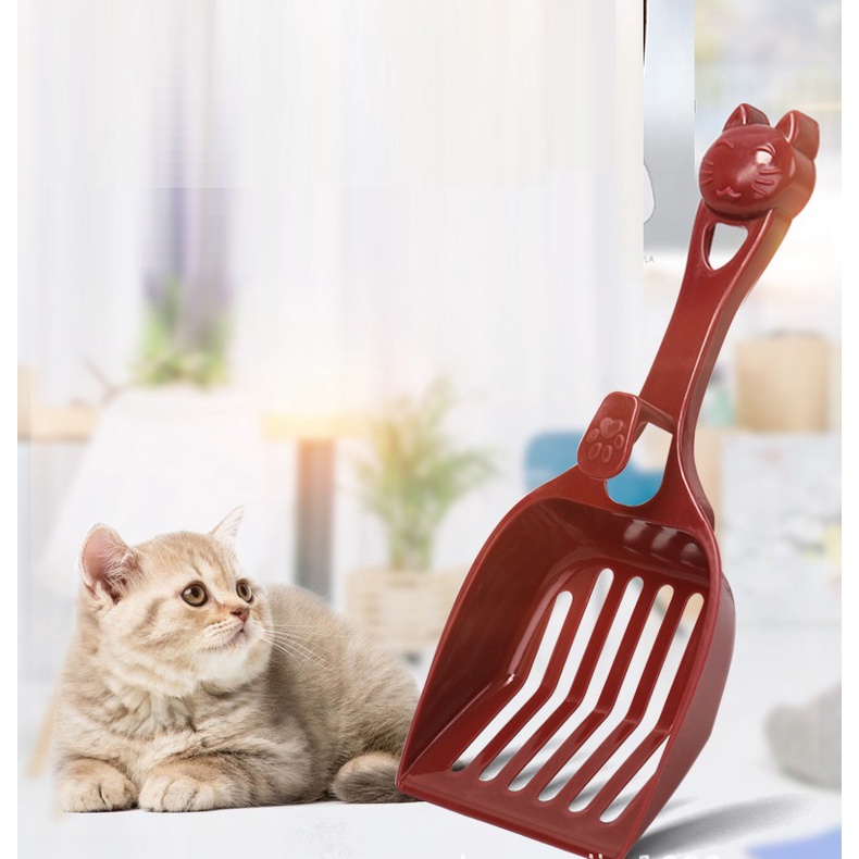 Hanpet.GV- 442- Xẻng xúc phân mèo (- 4711802) hót cát mèo, xúc phân chó