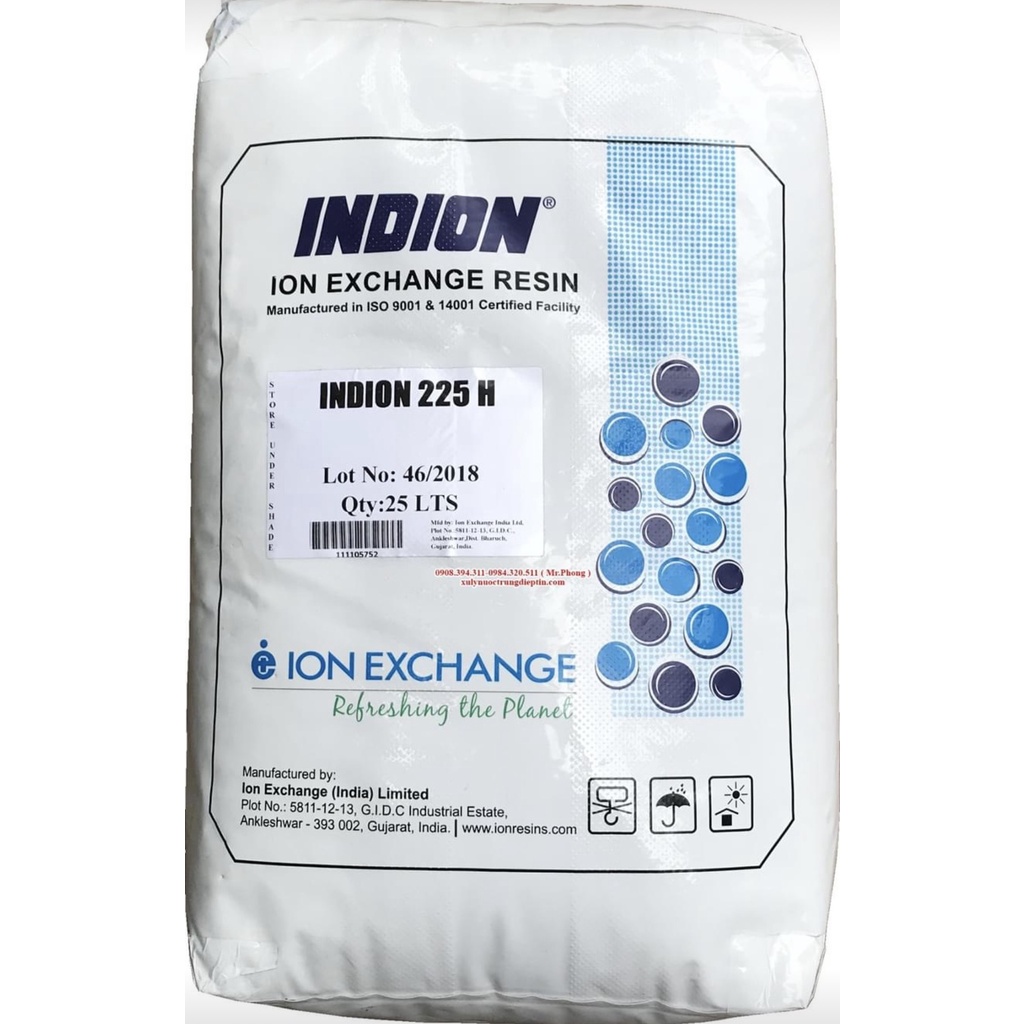 Hạt Nhựa Cation  INDION Ấn Độ
